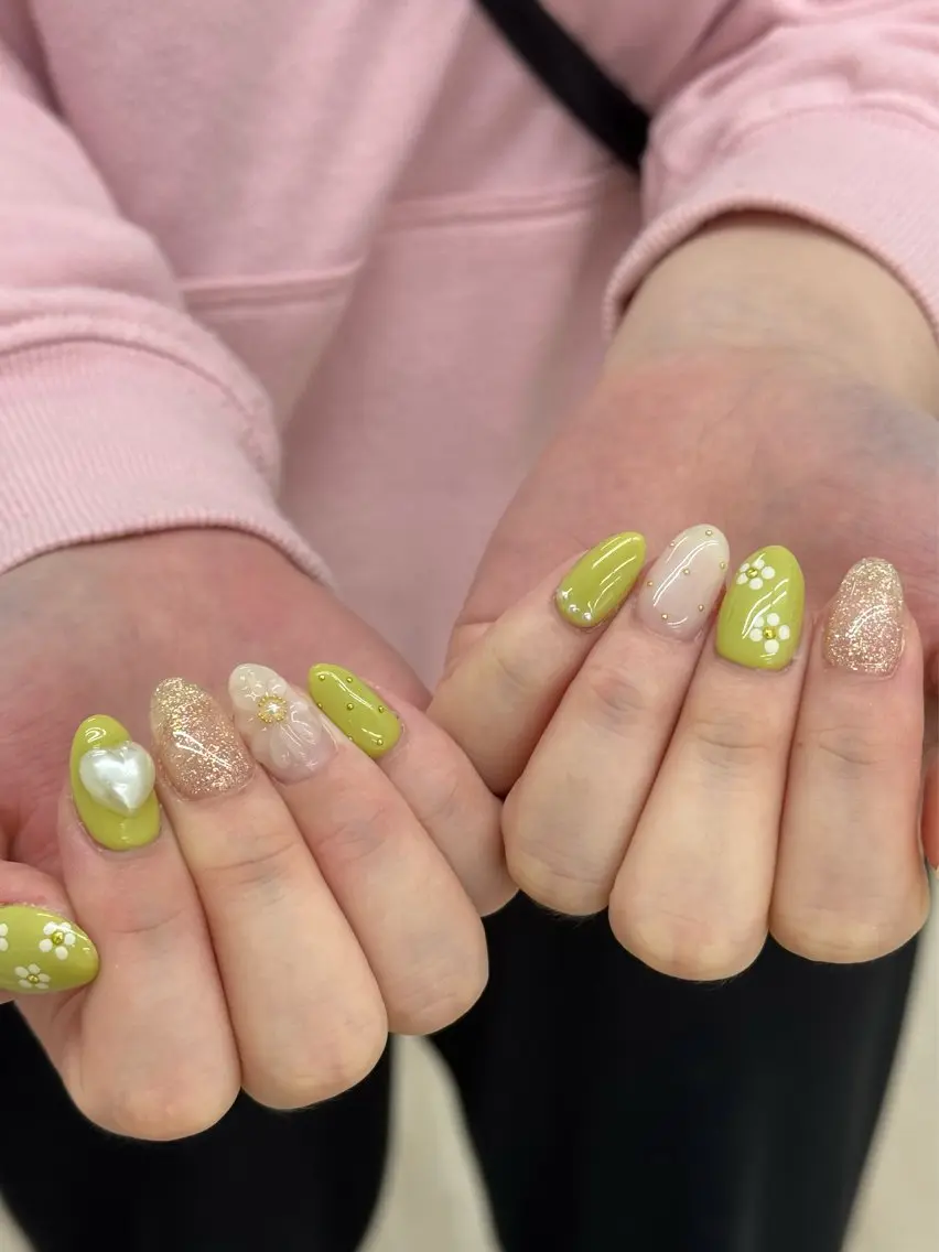 ネイル 長さ出し フットネイル ジェルネイル マグネットネイル 持ち込み Ocean Nailのネイルデザイン
