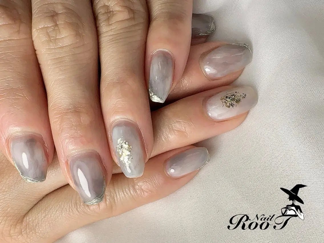 ネイル ニュアンスネイル ハンドネイル RooT Nailのネイルデザイン