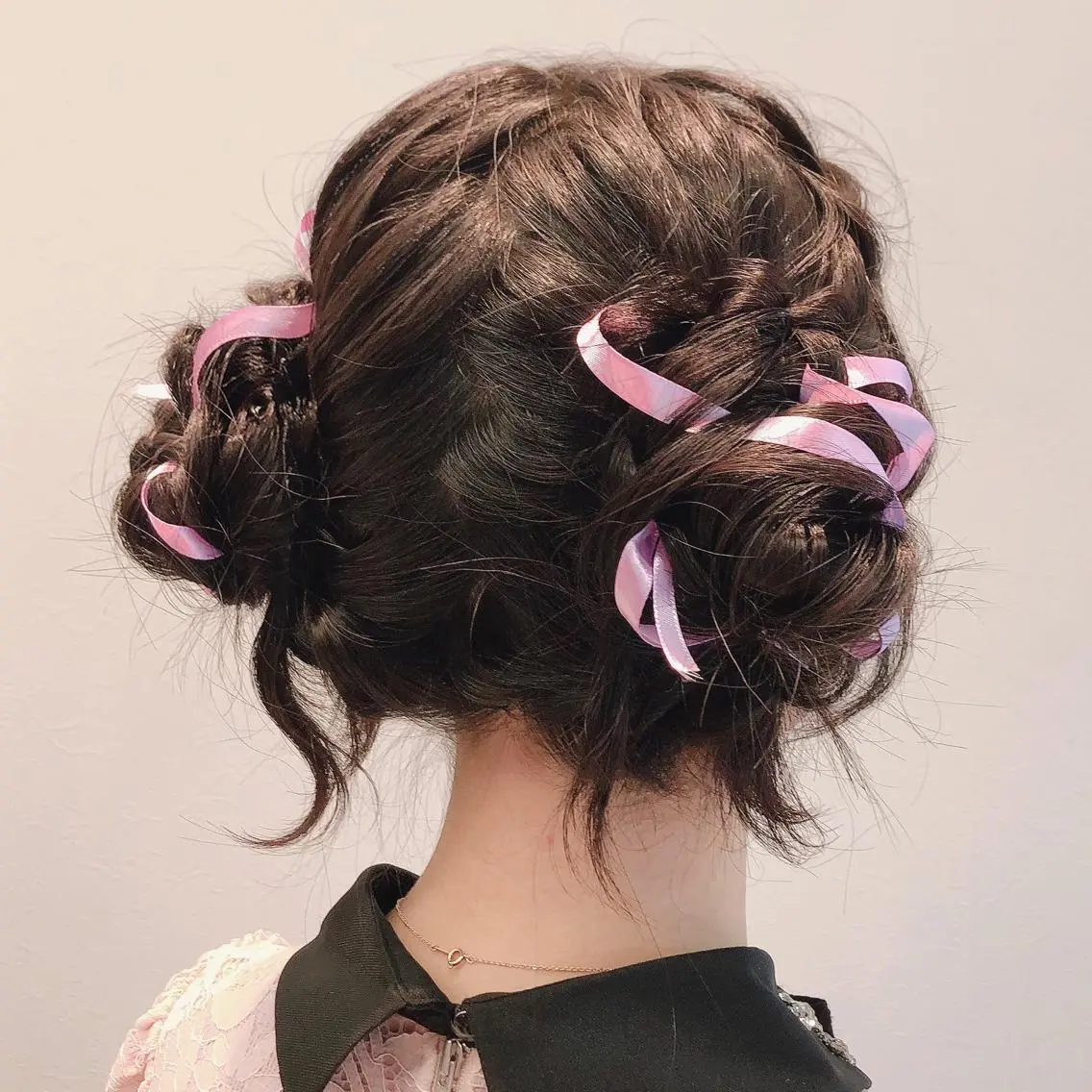 ロング ヘアアレンジ お団子ヘア ヘアセット これた🧸ヘアメ職人 ♡髪質改善♡カラーのヘアスタイル