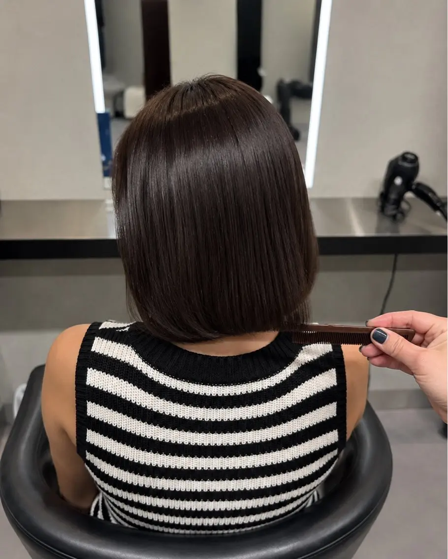 ミディアム カラー ブラウンカラー トリートメント 🌈ウルトワ水素 髪質改善naru🌈のヘアスタイル