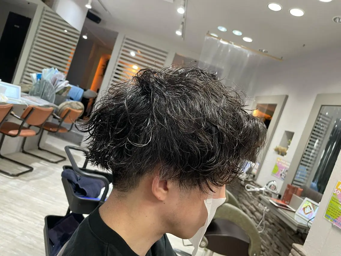 ショート パーマ メンズ ✨️レディース✨️ EX/遠藤歩未のヘアスタイル