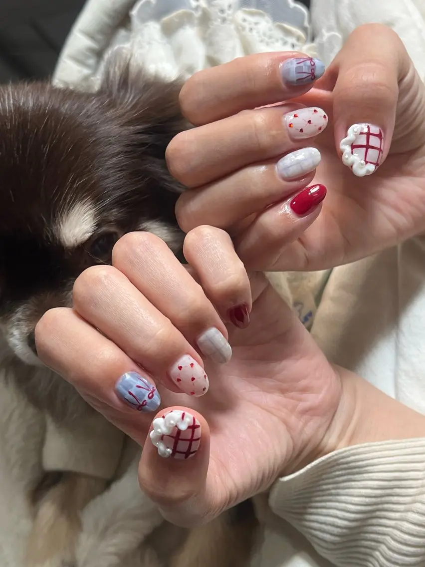 ネイル アートネイル ショートネイル ハンドネイル フットネイル butter flowerのネイルデザイン