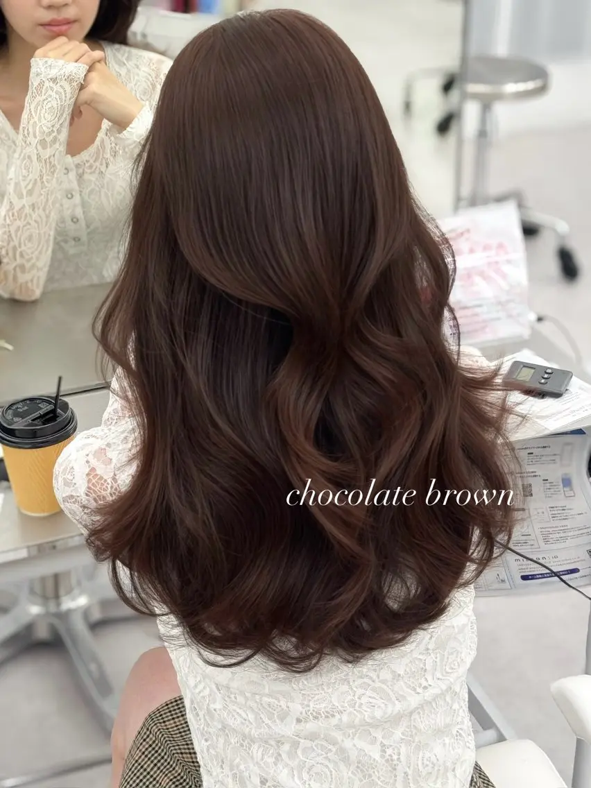 ロング カラー カット ヘアカラー トリートメント 韓国ヘア　紗希 🦋のヘアスタイル