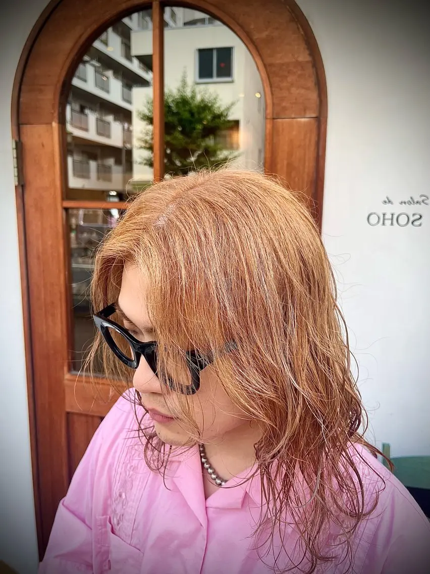 カラー メンズ メンズハイトーン ハイトーンカラー 🟦メンズ特化🟦 たかしま　あさひのヘアスタイル