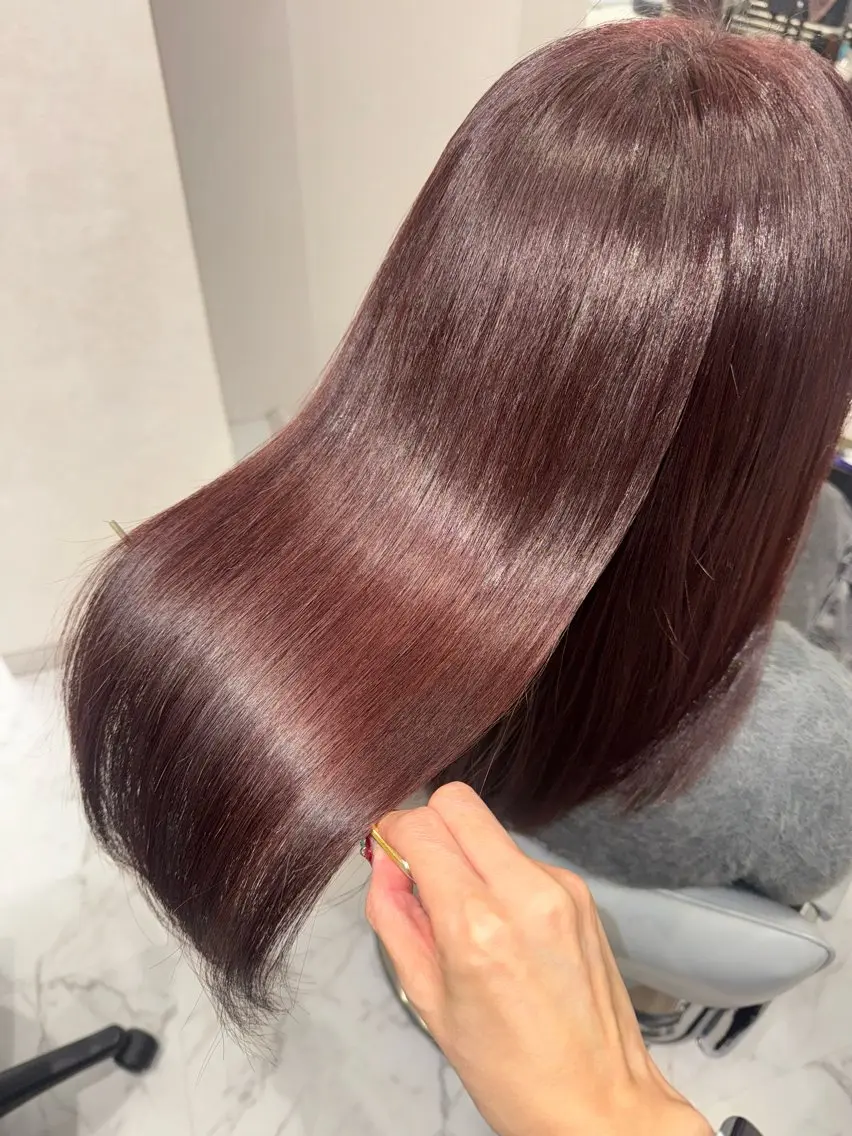 ロング カラー ヘアカラー トリートメント ヘッドスパ 韓国/アイドルヘア 🎀みづきのヘアスタイル