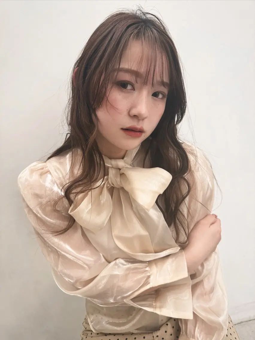 ロング カラー ヘアカラー トリートメント 💛🤍U too e’s /店長🧸のヘアスタイル