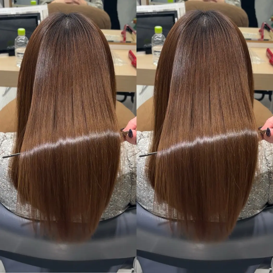 ロング カット ヘアカラー 縮毛矯正 トリートメント 今話題の艶髪矯正 美艶カラー/FUKAのヘアスタイル