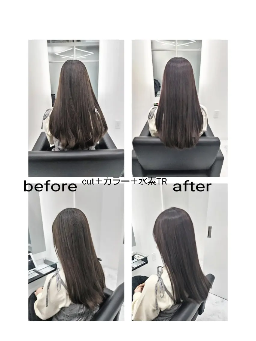 ロング カラー パープルカラー ロング トリートメント 🌌髪質改善特化🌌 美髪💎齋藤玲子のヘアスタイル