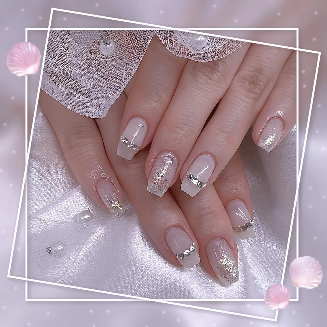 ネイル グラデーション マグネットネイル ピンク ワンホンネイル ハンドネイル Chill Nailsalonのネイルデザイン