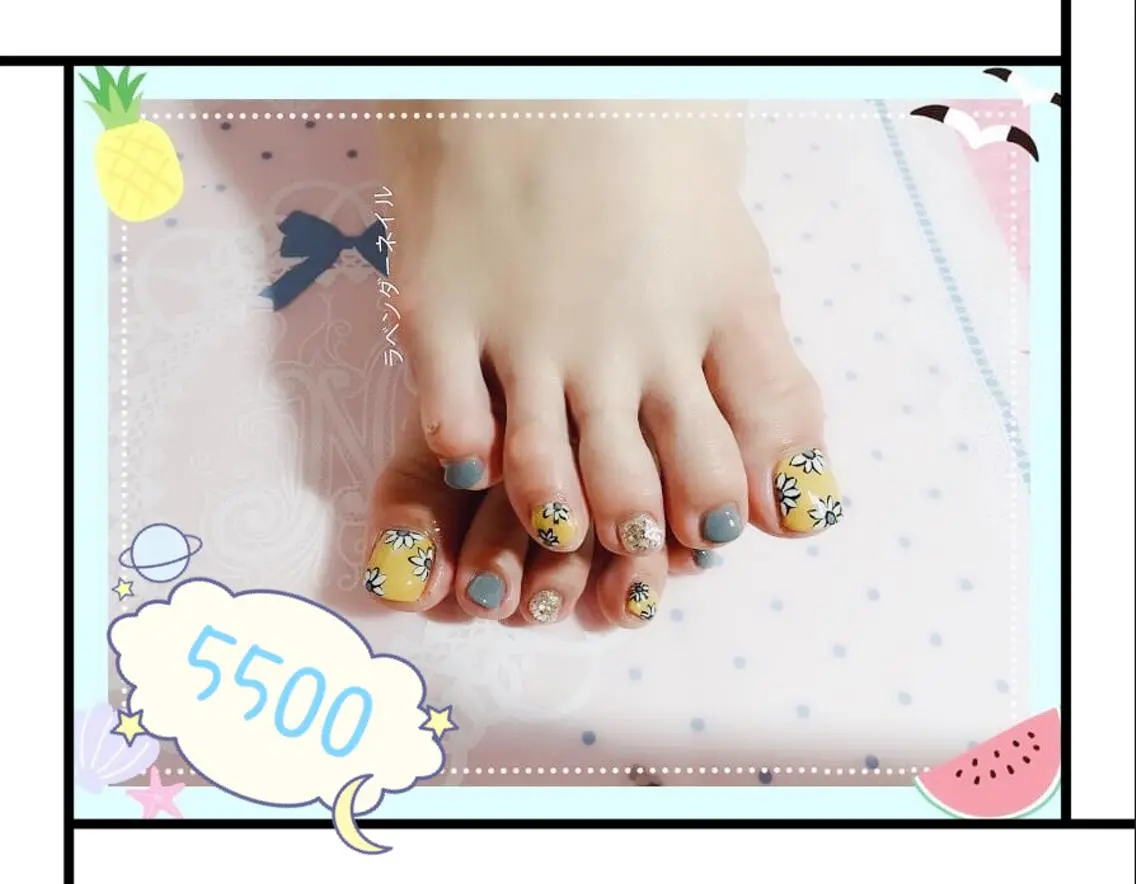 ネイル ラベンダー💖日暮里 ルル💖ネイルのネイルデザイン