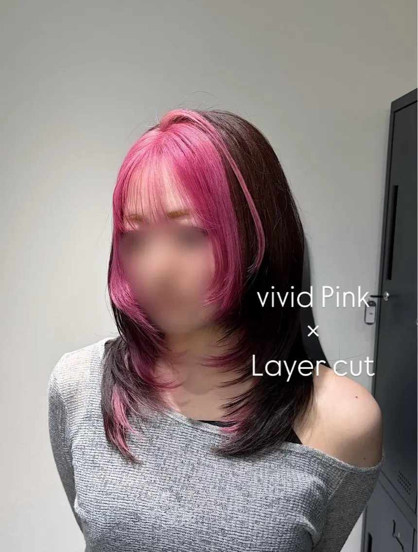 ミディアム カラー カット ヘアカラー limitみづき🌙 レイヤーカットのヘアスタイル