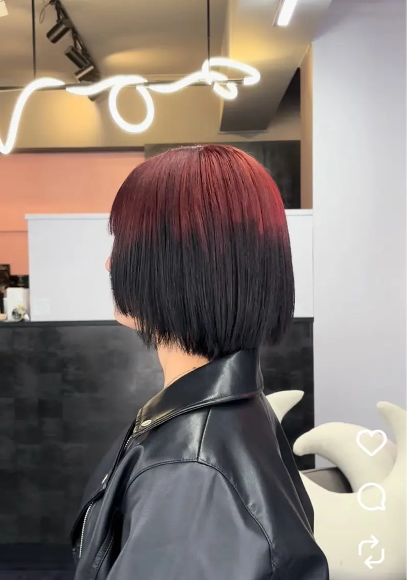 カラー ヘアカラー 新垣 杏凜のヘアスタイル