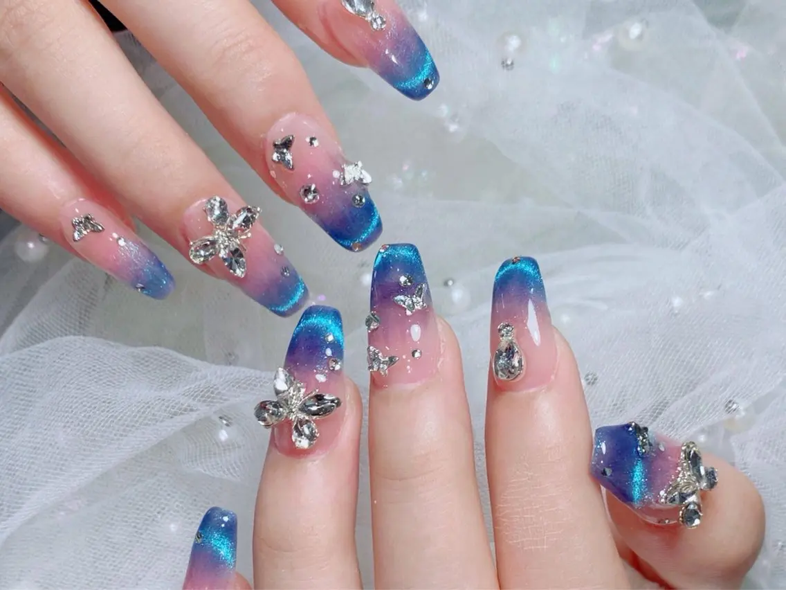 ネイル フレンチネイル マグネットネイル マグネットフレンチ ワンホンネイル Candy nailのネイルデザイン