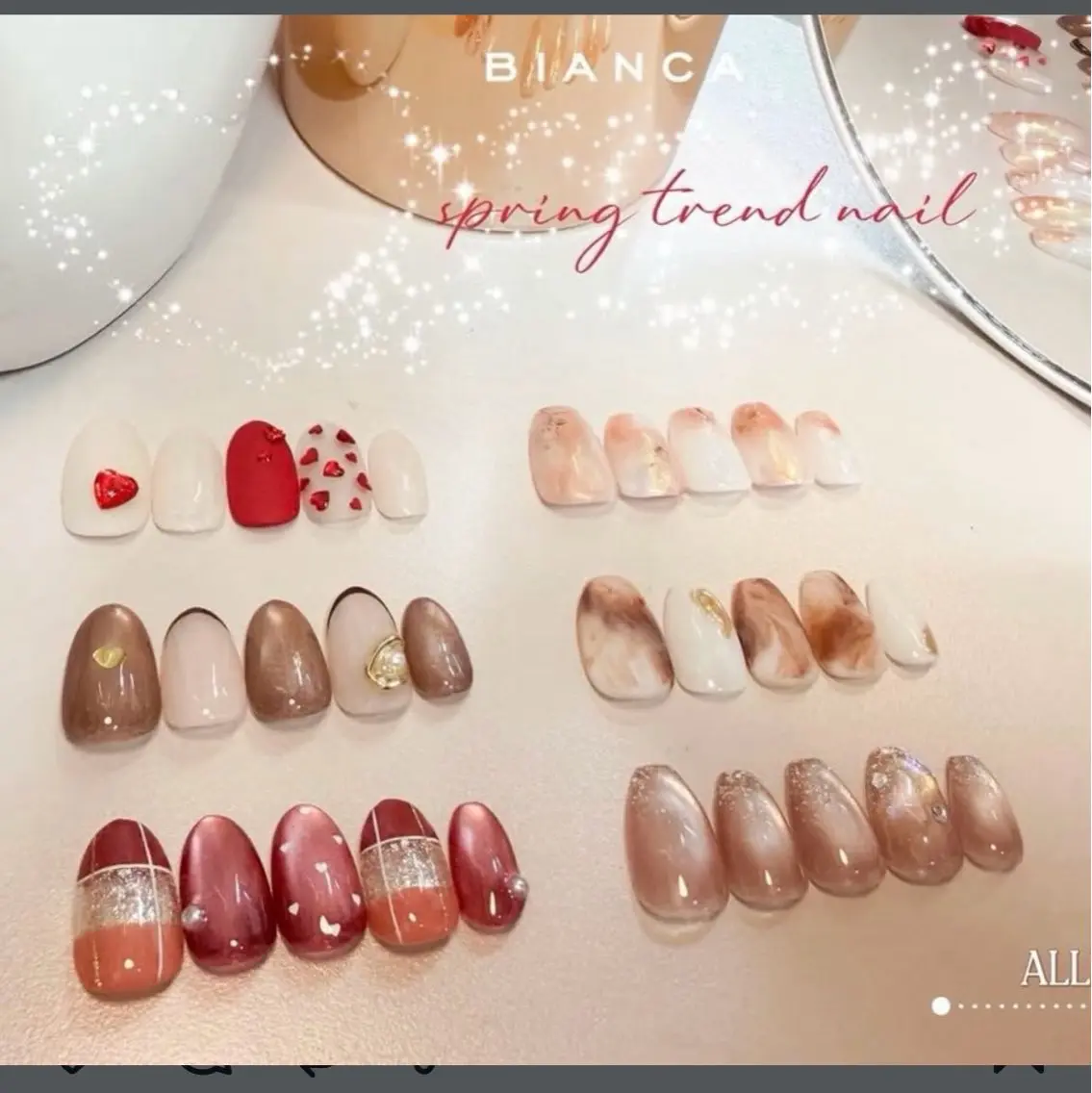 ネイル ハンドネイル 💟Bianca 荒木💟のネイルデザイン