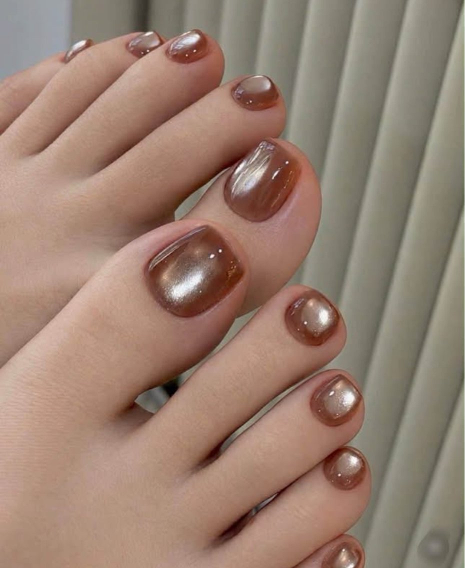 ネイル フットネイル 🎀PG🩵 ネイルサロンのネイルデザイン