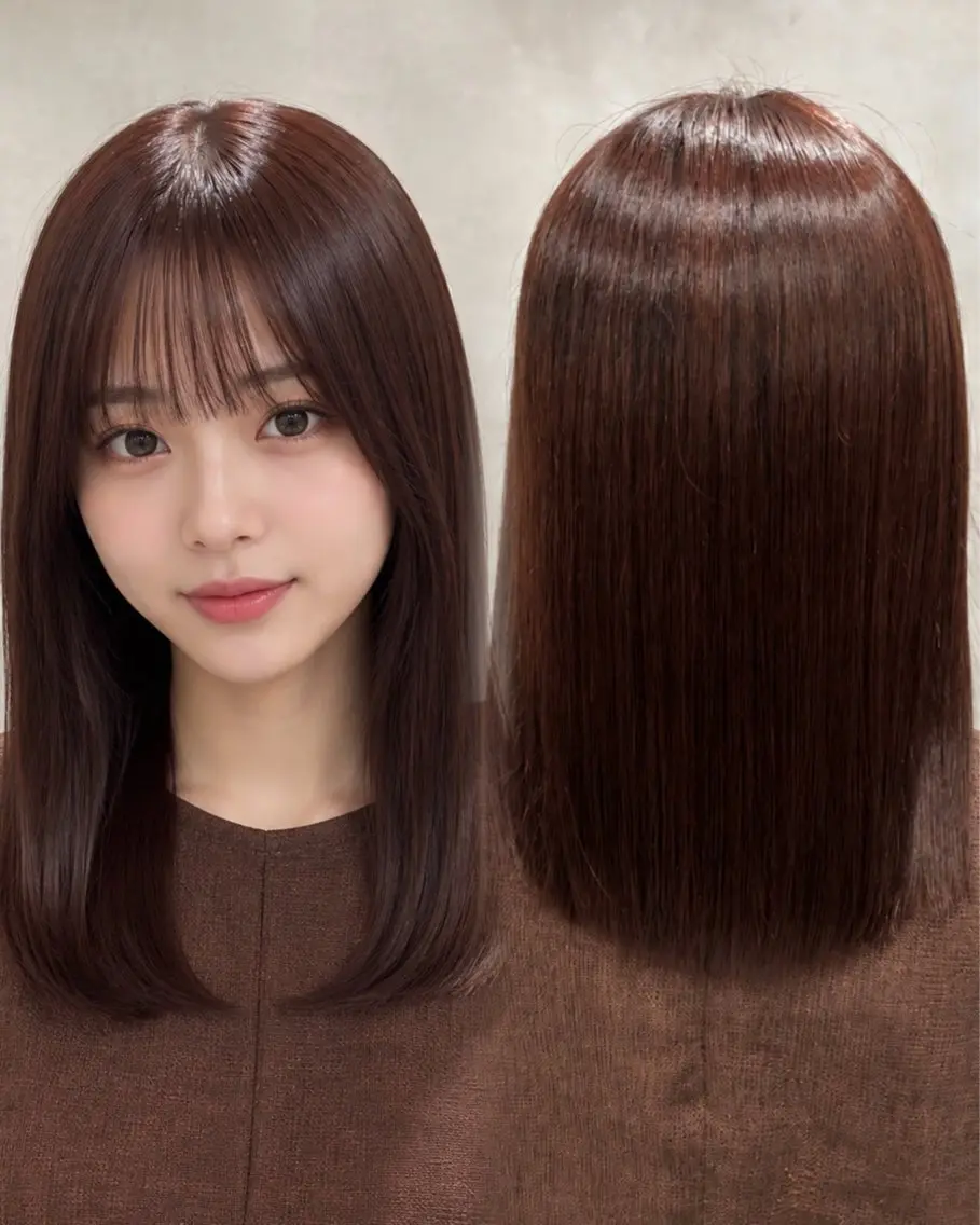 ミディアム カラー 透明感カラー ヘアカラー トリートメント 透明感カラー💎 アレンジ🩰Rimiのヘアスタイル