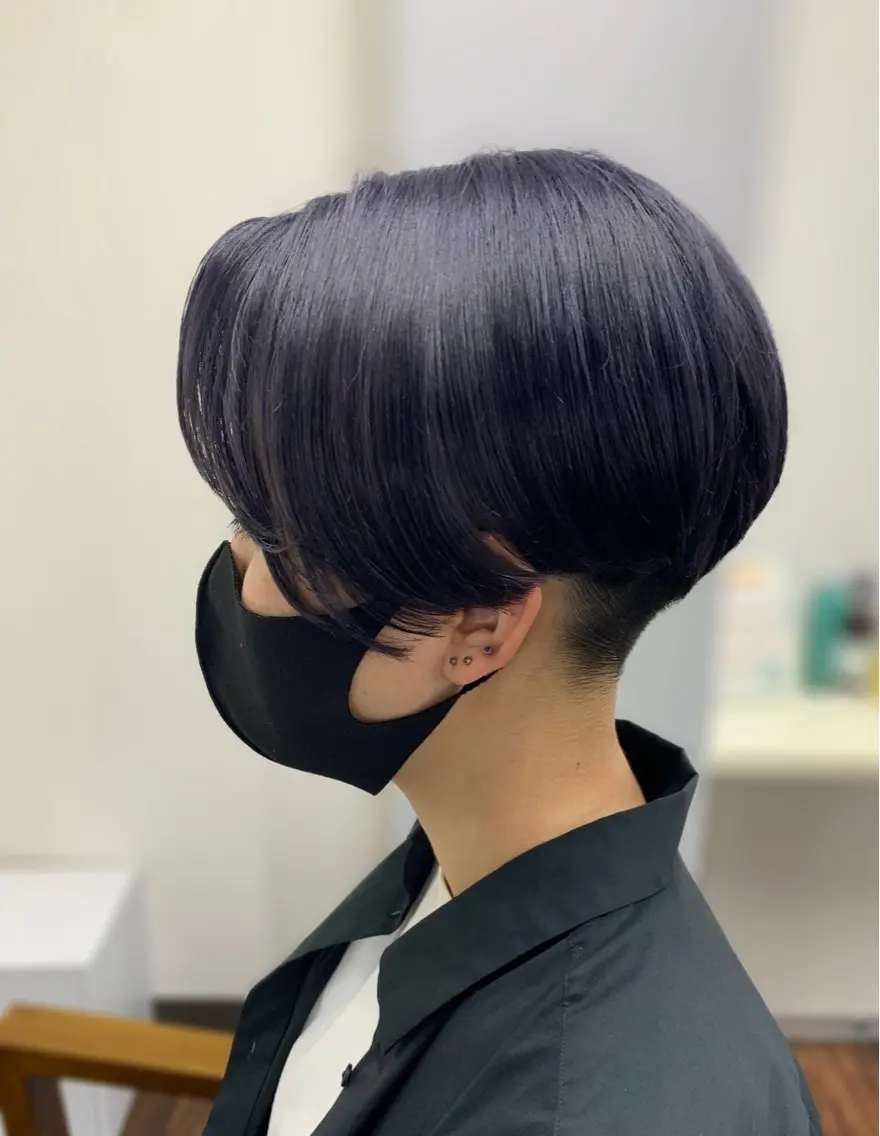 ショート ハンサムショート ショートヘア 安井 友紀子のヘアスタイル