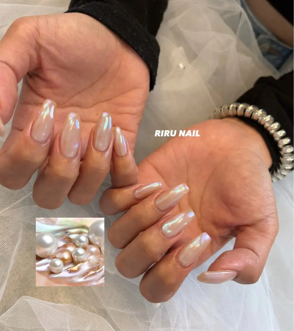 ネイル ミラーネイル ワンカラーネイル RIRU NAIL .のネイルデザイン