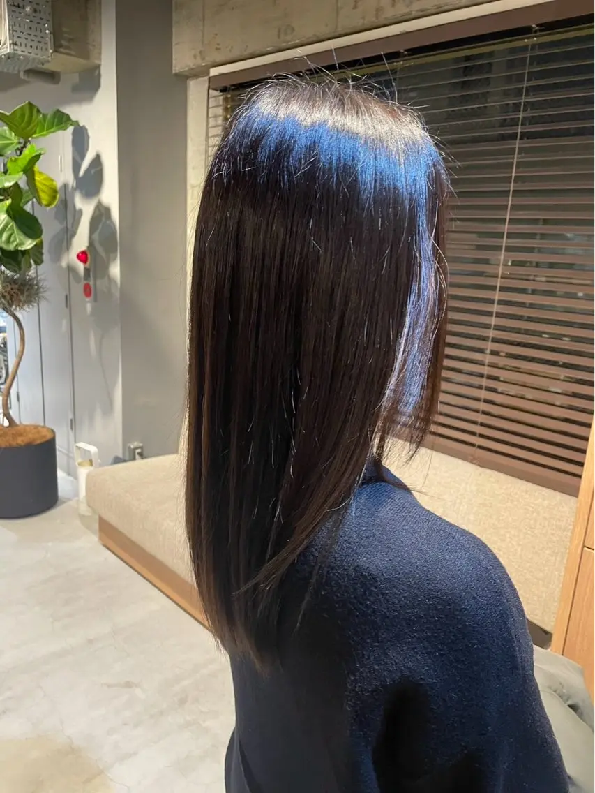 ロング 縮毛矯正 縮毛矯正/大庭 亨仁　表参道のヘアスタイル