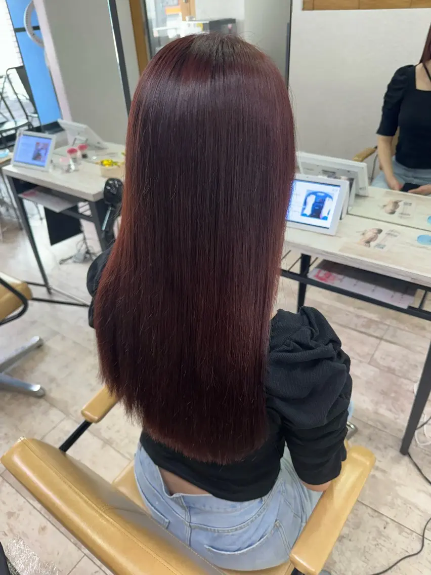 【🌸ピンクカラー限定🌸】カット+イルミナカラー+2stepトリートメントの写真