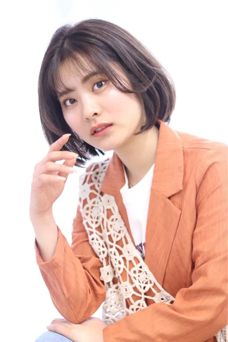 ショート 暖色カラー💞 菊地しおんのヘアスタイル
