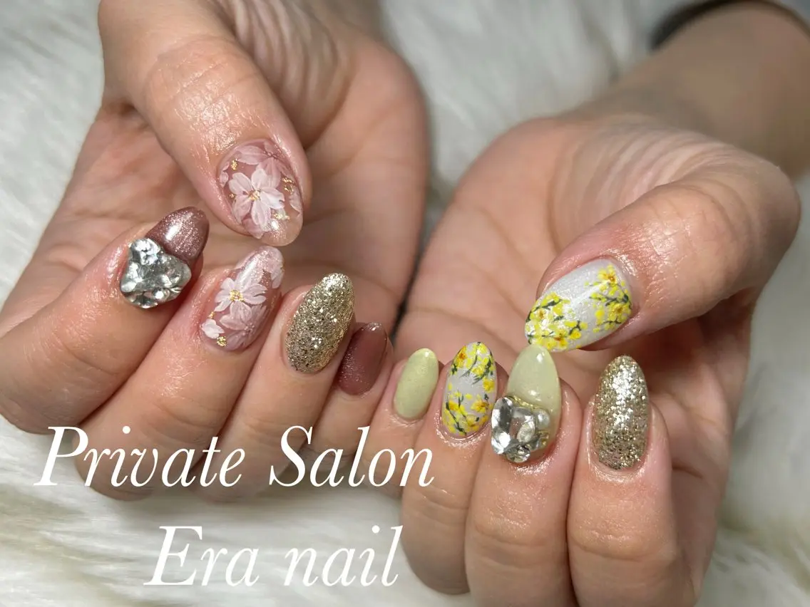 ネイル 桜ネイル ハンドネイル Era nailのネイルデザイン