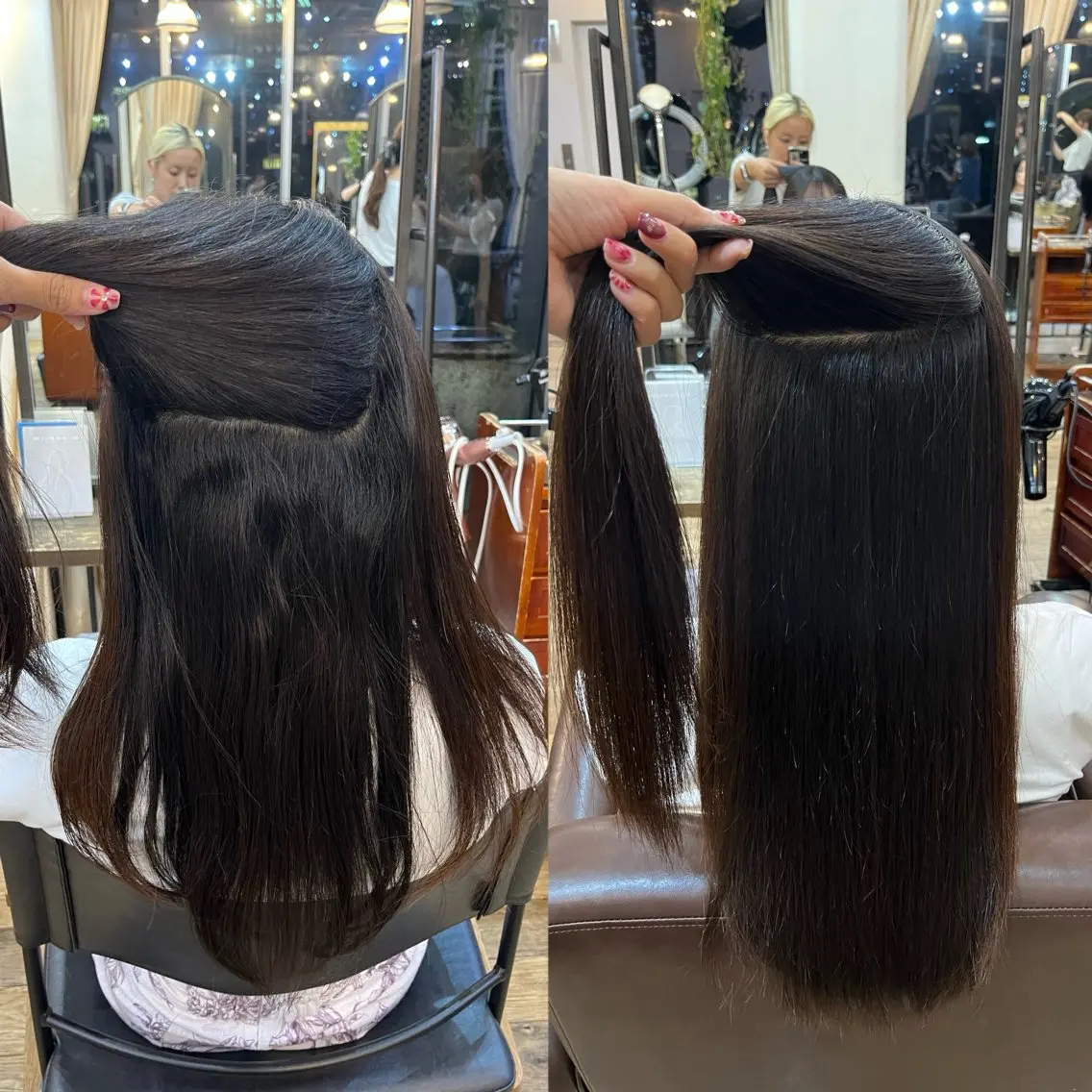 ロング 縮毛矯正 ✩.*˚こなね /ブリーチカラー募集のヘアスタイル