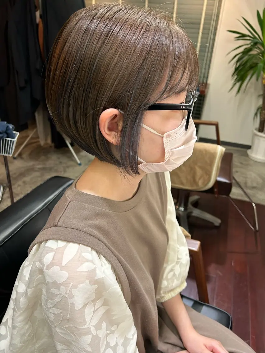 ミディアム Mao 🎀bob 赤み撃退🌿艶カラーのヘアスタイル