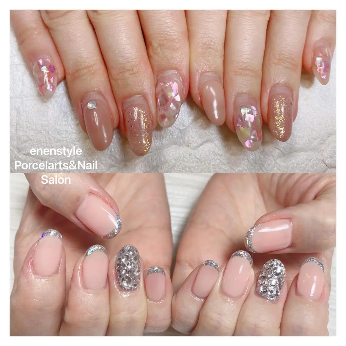 ミディアム ネイル ハンドネイル 🐾enen style 🐾のネイルデザイン