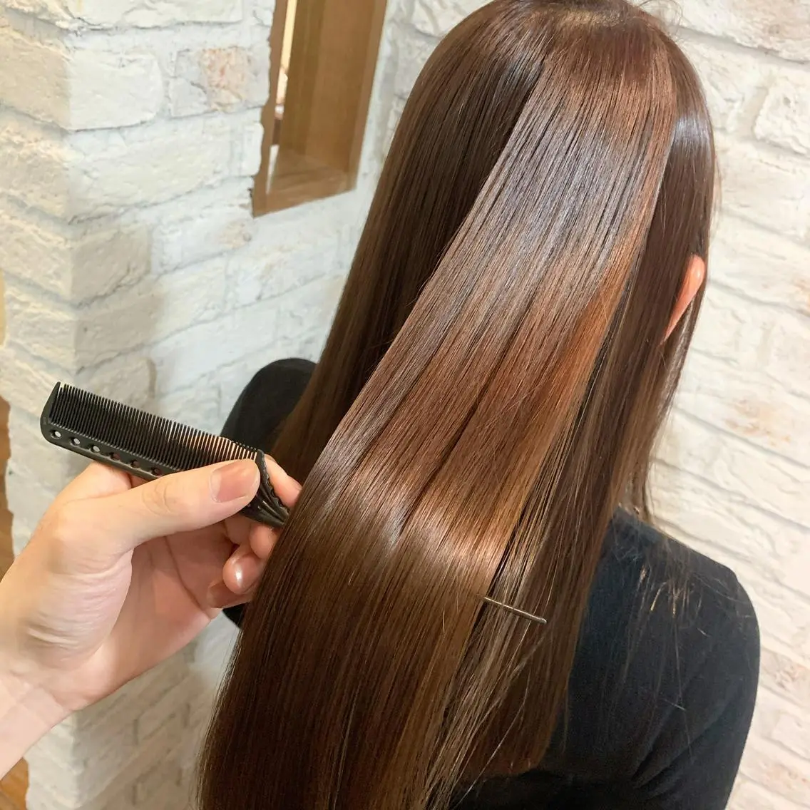 ロング カット ヘアカラー 縮毛矯正 トリートメント 縮毛矯正×髪質改善 小笠原大樹のヘアスタイル