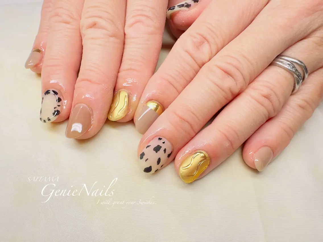 メンズ ネイル アートネイル フットネイル メンズネイル 持ち込み Genie Nailsのネイルデザイン