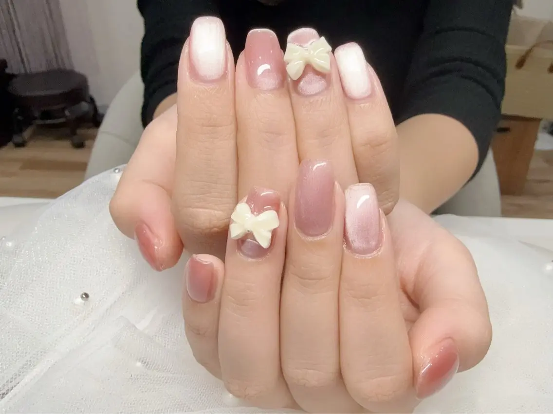 【Hand】【夏限定】ぷるん系マグネットワンカラー +パーツ2個¥5980の写真