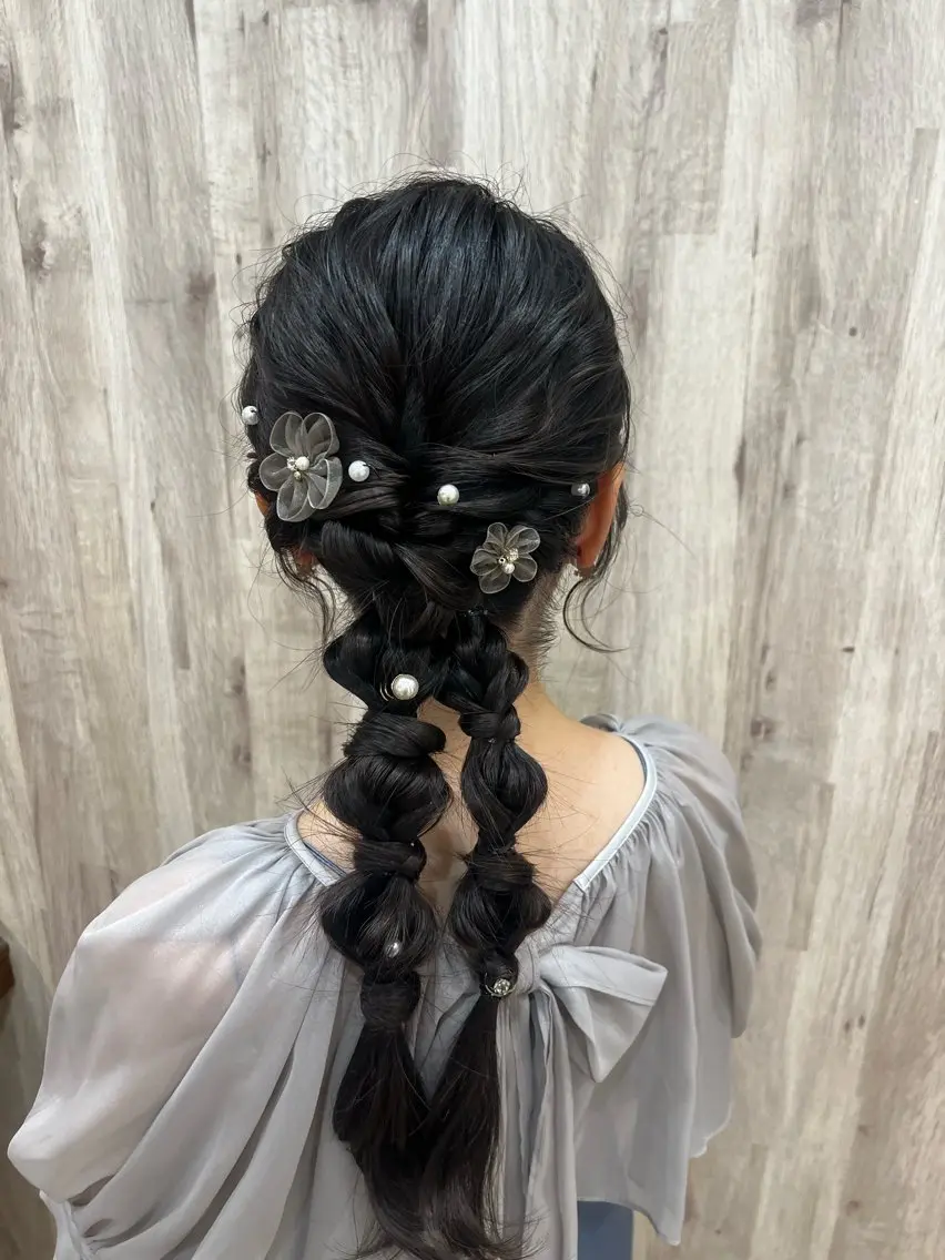 ヘアアレンジ ヘアセット ヘアメイクネイリスト hidemi中目黒のヘアスタイル