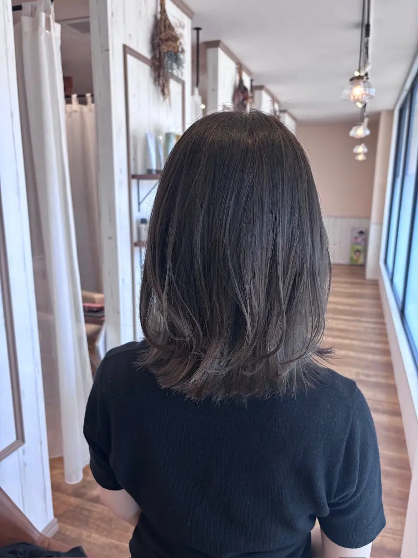 ミディアム カット ヘアカラー ase.糸島店 MAIのヘアスタイル
