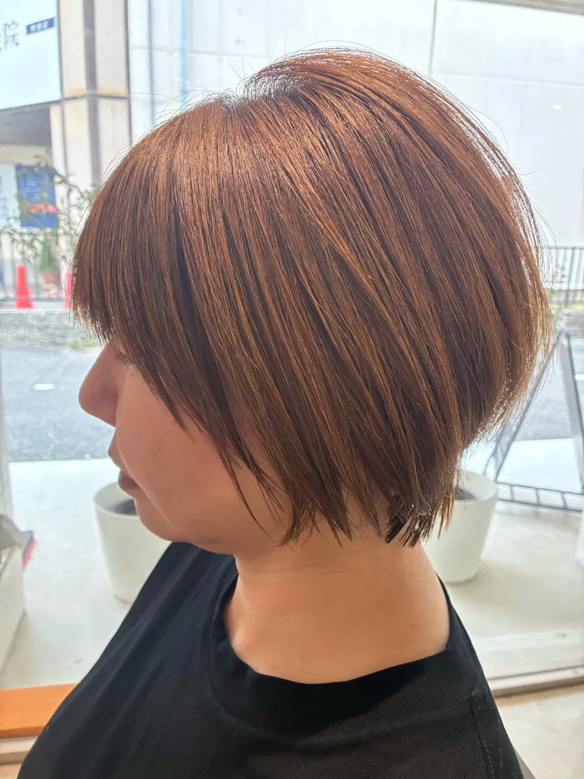 ショート 丸みショート ショートヘア 谷岡 佑香のヘアスタイル