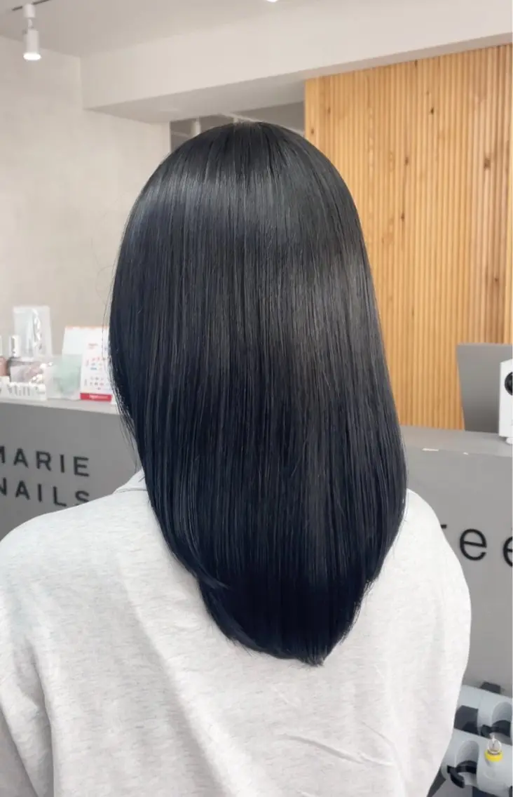 ミディアム ヘアカラー トリートメント 蓮 華のヘアスタイル