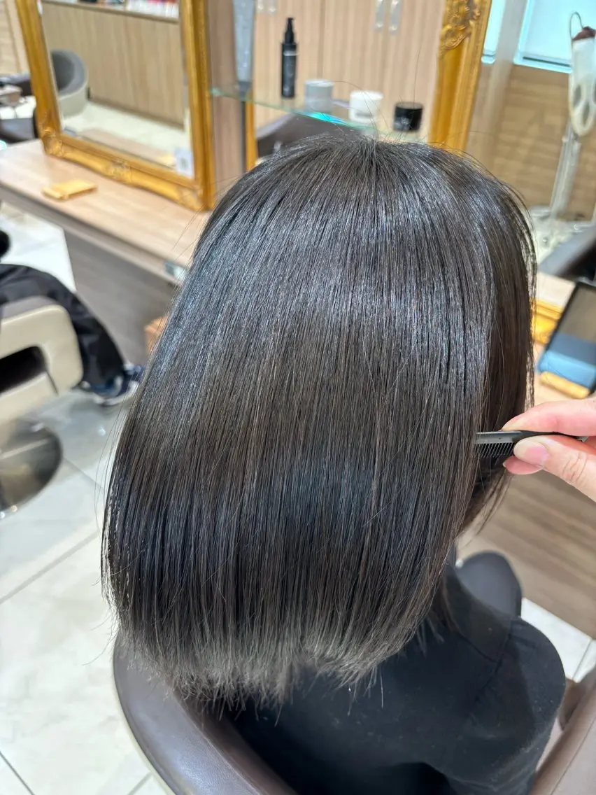 ミディアム 髪質改善 トリートメント トリートメント 🥀縮毛矯正🥀 川﨑和希のヘアスタイル