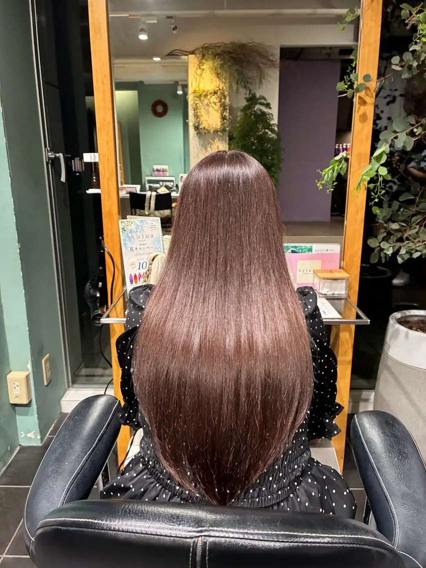 ロング カラー ブラウンカラー トリートメント トリートメント ヘッドスパ 表参道/✨艶髪✨ 職人/ハヤト🫧のヘアスタイル