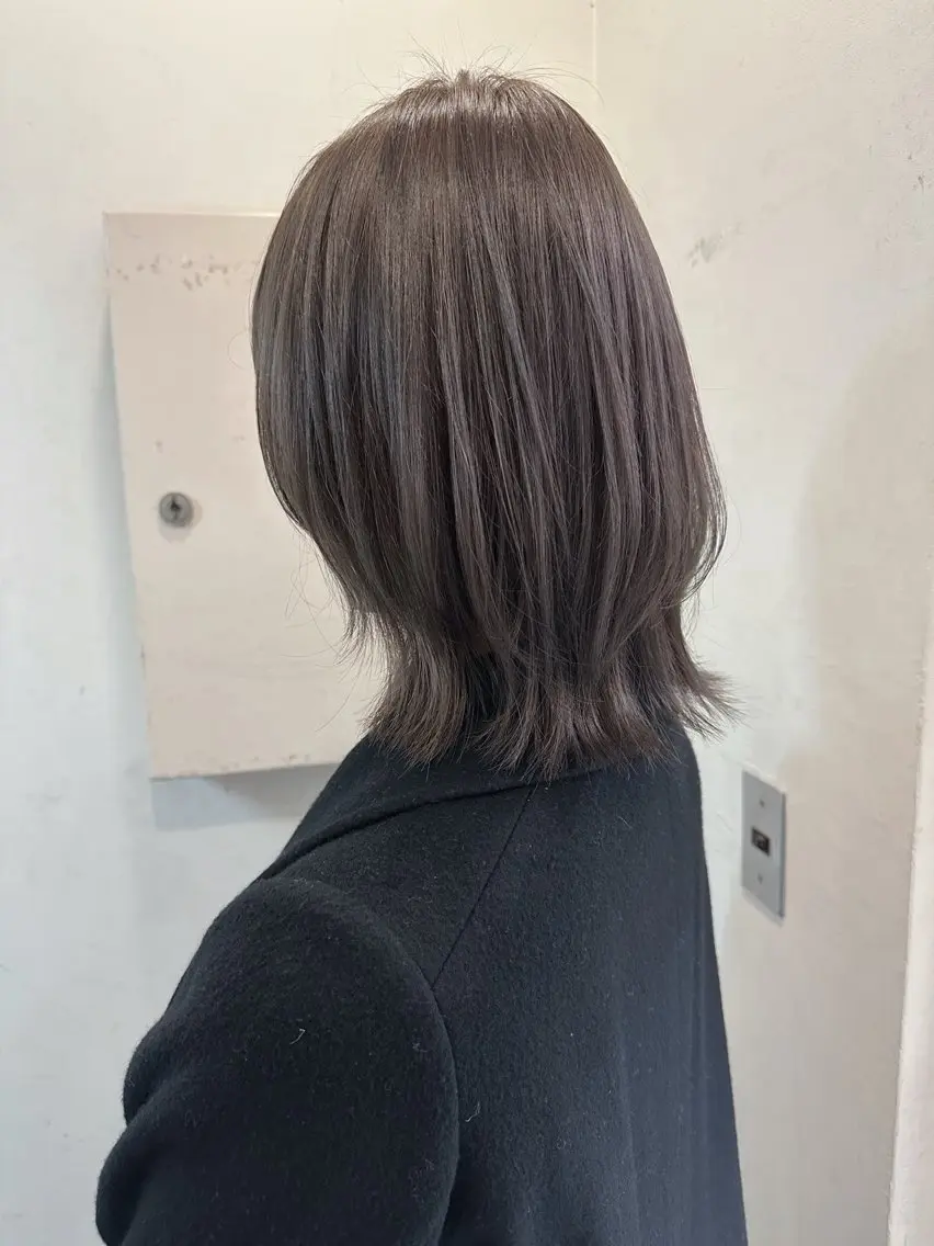 ミディアム カラー レイヤーカット✂️ 横浜No1♡下鳥翔子のヘアスタイル