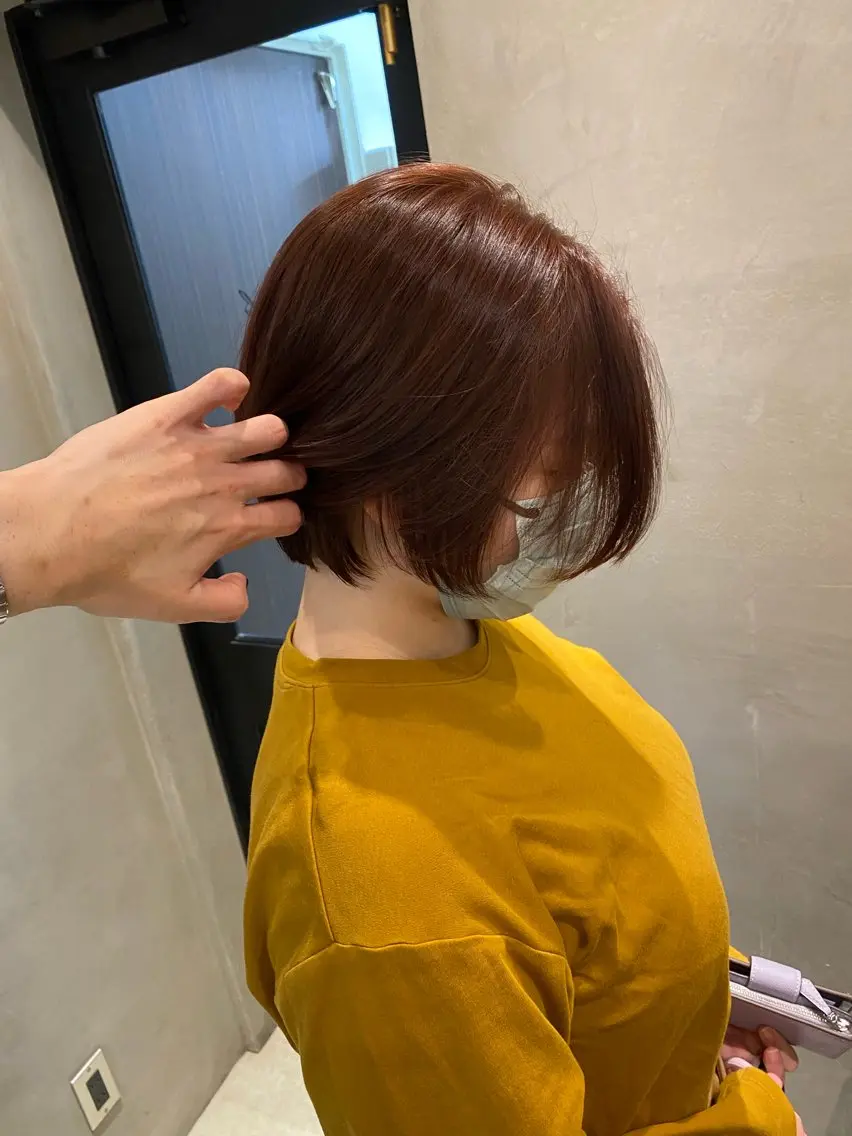 セミロング カット ヘアカラー トリートメント 新宿/顔周りカット +レイヤー=しずく♩のヘアスタイル