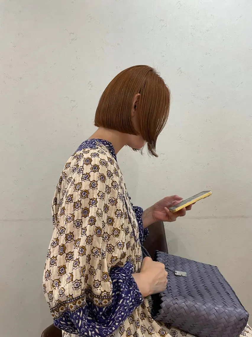ショート カラー ベージュカラー ブリーチ オレンジ オレンジベージュ カット ヘアカラー 高田 翔平のヘアスタイル