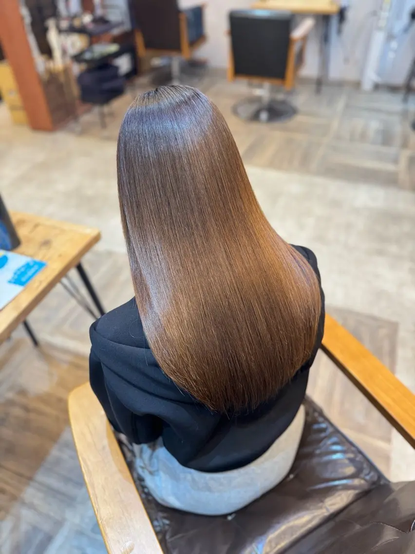ロング カット 縮毛矯正 トリートメント パーマ/縮毛矯正🍀 鎌田 和希のヘアスタイル