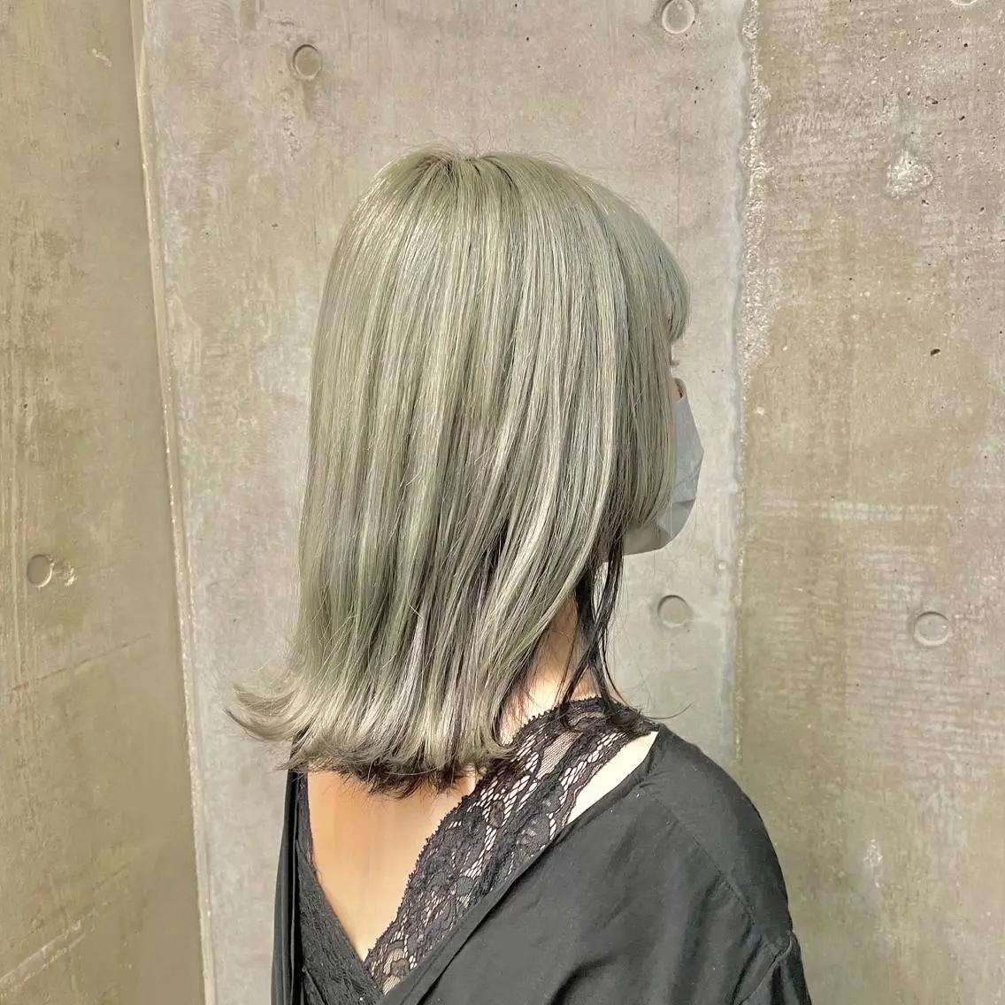 カラー 黒髪 ミント 🫧BUBBLES 新所沢　かとうゆきのヘアスタイル