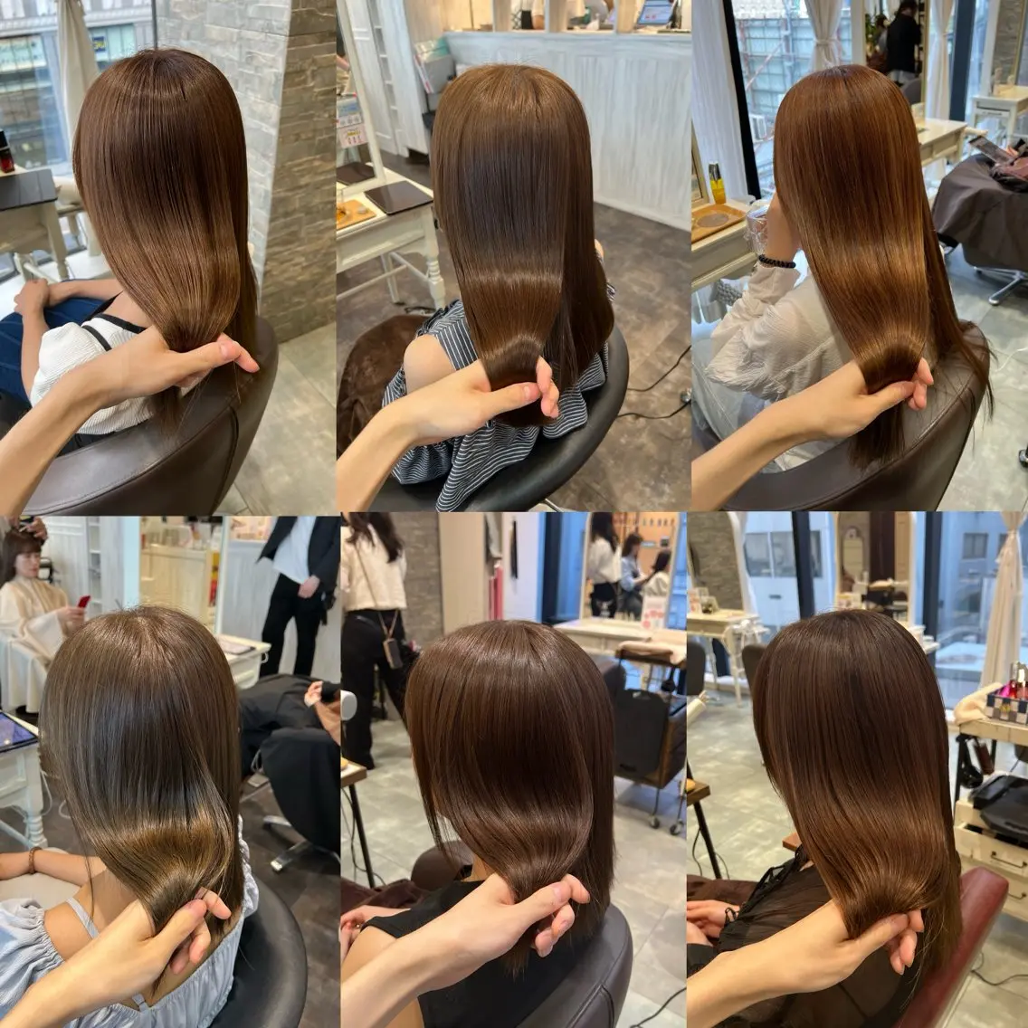 カラー ブリーチ 透明感カラー ブリーチなしカラー 梅田 カットモデル募集のヘアスタイル