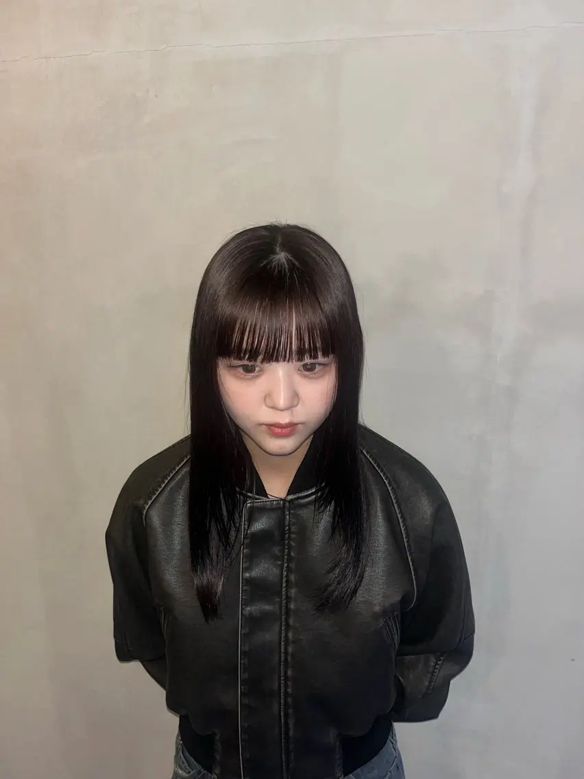 ミディアム カラー ブラウンカラー 桑原 木乃華のヘアスタイル