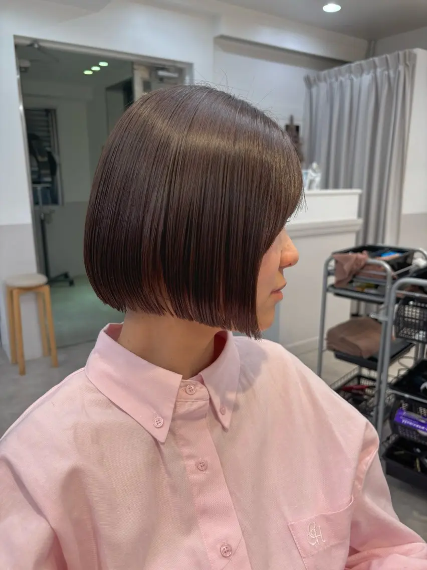 ミディアム 🎀クロスパーマ/ ボブ🎀MOMONAのヘアスタイル