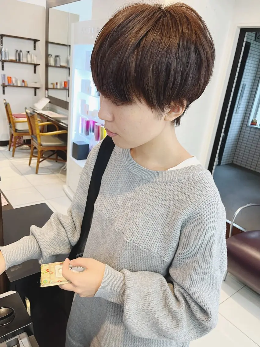 ショート カラー アレンジ&ショート 💙YUKINOのヘアスタイル