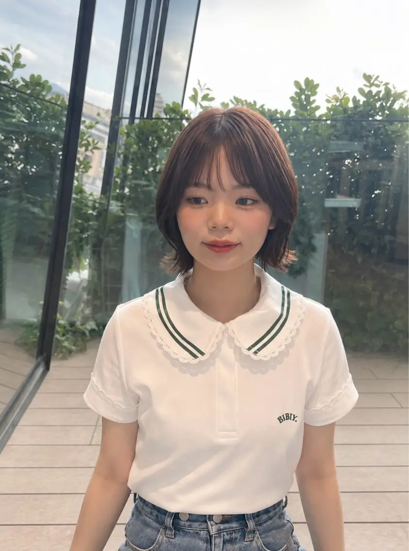 カラー 🎀韓国レイヤー/ 🫧透明感カラーのヘアスタイル