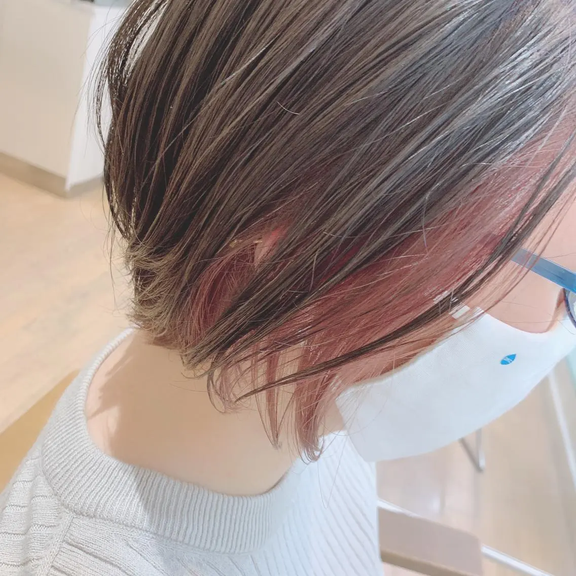 ショート カラー ショートボブ インナーカラー ピンクカラー ボブ ショートヘア 【メンズモデル募集】 Bassa所沢のヘアスタイル