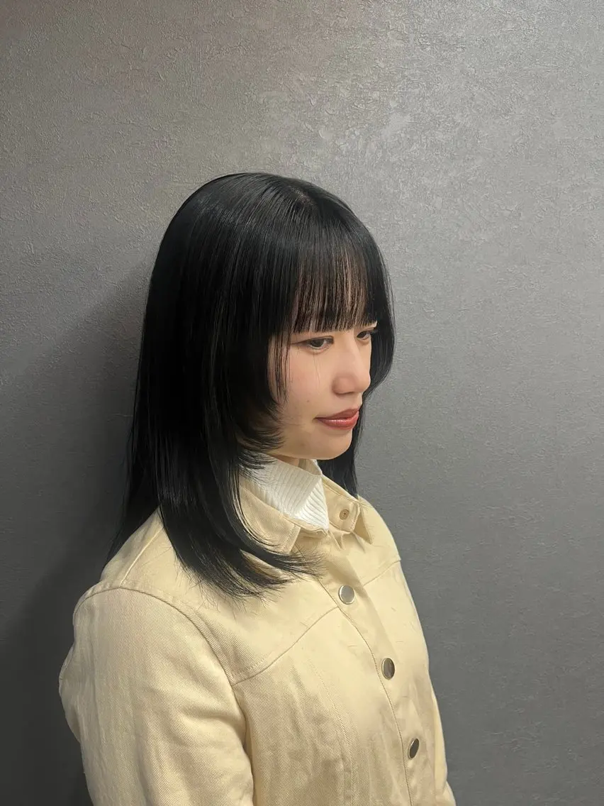 セミロング カット トリートメント 🐈‍⬛吉澤 汀彩🐈‍⬛のヘアスタイル